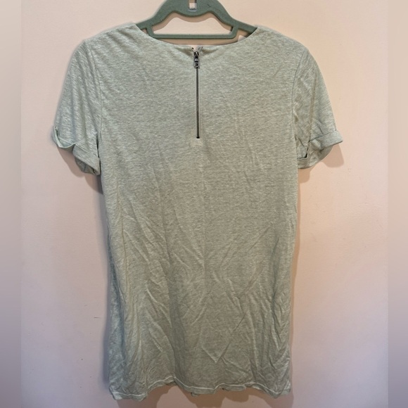 Alice + Olivia Air Stefan Linen Tunic Tee Dress Seafoam Sz Small - Picture 5 of 9